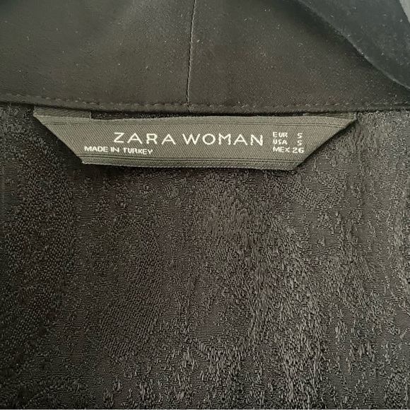 ZARA Paisley print monochromatic jacket bohemian style size S - Picture 4 of 5